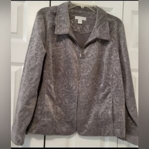 Women's Gray Patterned Jacket